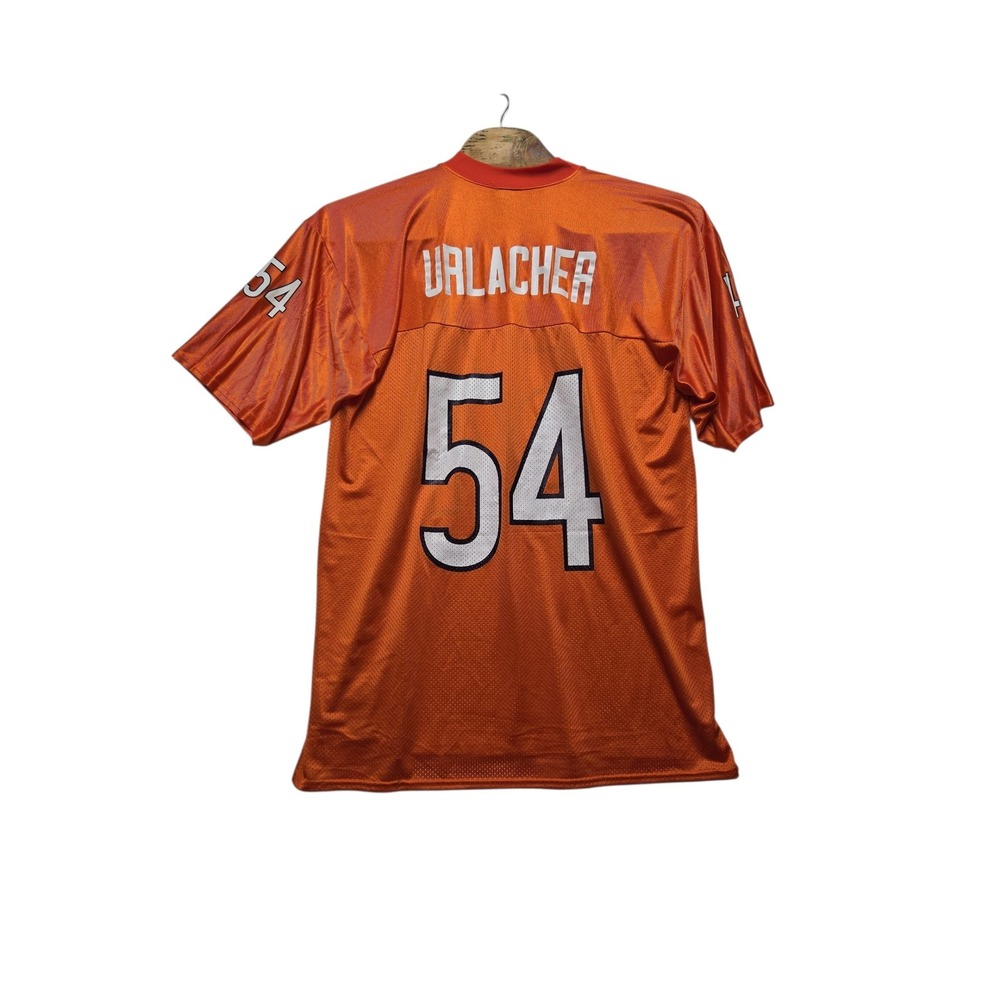 Authentic Brian Urlacher Chicago Bears Reebok NFL Jersey Orange 54 Mens XL